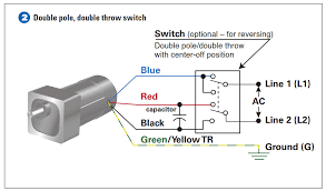 Manual ups wiring diagram with change over switch system. How To Connect A Reversing Switch To A 3 Or 4 Wire Psc Gearmotor Bodine Electric Gearmotor Blog