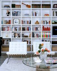 It's very nice to relax in this this home library is visually linked to the living room space, at the same time remaining cozy. 20 Remarkable Living Room Library Design Ideas