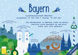 Kostenlose arbeitsblätter und übungen zum thema bayern für den sachunterricht an der grundschule (4. Postkarte Bundesland Freistaat Bayern Papersisters