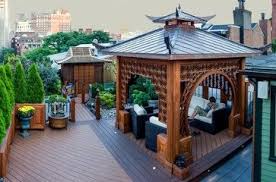 Pin By Jim Archibald On Patios Balconies Terraces Porches Pools Roof Garden Design Hardtop Gazebo Backyard Design