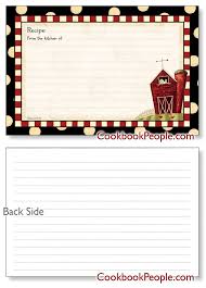 4x6 Recipe Card Dotty Farm Printable Recipe Cards Recipe Cards Homemade Recipe Books