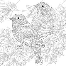 Coloring Pages For Adults Lovely Birds Couple Spring Etsy In 2021 Bird Coloring Pages Animal Coloring Pages Animal Coloring Books