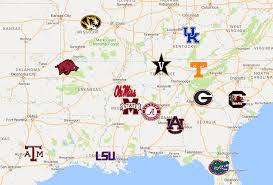 Find your favorite team's schedule, roster, and stats on cbs sports. Sec Map Teams Logos Sport League Maps Maps Of Sports Leagues