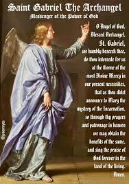 El Angel De La Anunciacion Archangels Catholic Archangels Archangel Prayers