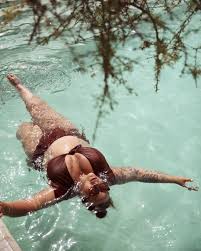 Image May Contain One Or More People Swimming Outdoor And Water Swimsuit Models Plus Size Swimsuits Plus Size