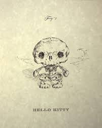 See more ideas about hello kitty tattoos, tattoos, kawaii tattoo. H K Skeleton Print 8x10 Etsy Hello Kitty Tattoos Hello Kitty Art Hello Kitty