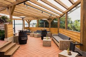 Ein gartenhaus mit fenstern, gedämmten wände, gemütlicher terrasse und dachbegrünung? Terrassenuberdachung Fur Restaurant Oder Cafe