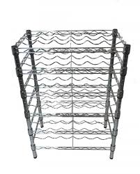 The chrome wire is easy to wipe down and allows for better air circulation, great for storing packaged / dry foods as well as pots, pans and utensils. Wine Rack Chrome Tubo