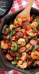 Low Carb Dinners 20 Minute Shrimp And Sausage Skillet Recipes Healthy Recipes Paleo Recipes