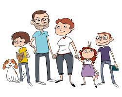 Family Members Clipart Clipart Kid Family Cartoon Cartoon Family Portrait Custom Family Portrait
