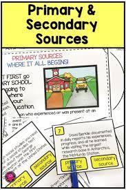 Primary And Secondary Sources Teaching Activity Pack Is Perfect For Helping Third Fourth And Primary And Secondary Sources Secondary Source Teaching Posters