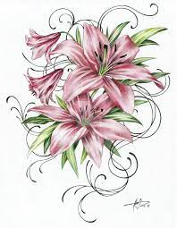 1503 Red Lilies Lily Tattoo Design Lily Flower Tattoos Flower Tattoos