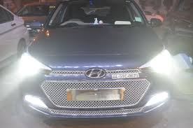 Kmh Ledlights Installed In Hyundai Elitei20 Available In 40w And 50w Caraccessories Carlight Automotive Accessories Online Accessories Car Accessories
