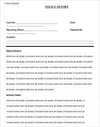 Report Writing Template Download 6 Professional Templates Report Writing Template Police Report Report Template
