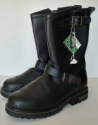 Mens Motorcycle Boots Size 13 Black Leather Die Hard Slip On Shock Absorbing Mens Motorcycle Boots Boots Motorcycle Boots