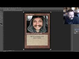 Take it from tube to table in no time! Photoshop Tutorial Make Your Own Custom Magic The Gathering Card Designs Youtube