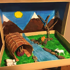 Lenape 3d Project By 4th Grader Native American Projects Diorama Kids Indian Project