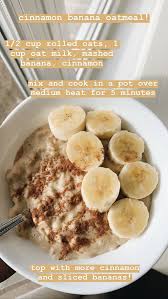 Cinnamon Banana Oatmeal Gluten And Dairy Free Vegan Vegetarian Recipes Easy An Beverly Recettesvegetalienne En 2020 Cuisine Et Boissons Recettes De Cuisine Nourriture