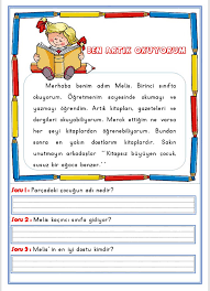 1 Sinif Okuma Metinleri Cigdem Ogretmen Ikinci Sinif Birinci Sinif Matematigi 2 Sinif Okuma
