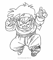 Dragon ball z free printable coloring pages for kids. Dragon Ball Z Color Page Coloring Pages For Kids Cartoon Characters Coloring Pages