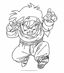 Gohan was born in 1989 from the feather of akira toriyama. Dragon Ball Z Color Page Coloring Pages For Kids Cartoon Characters Coloring Pages