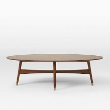 Reeve Mid Century Oval Coffee Table Pecan Mid Century Coffee Table Mid Century Modern Coffee Table West Elm Coffee Table