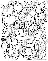 Fuzzy's favorites are the teddy some of these coloring sheets also make fun birthday cards. Happy Birthday Coloring Sheet