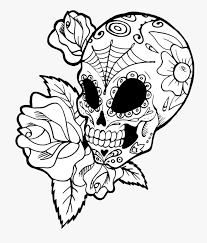 Maybe you would like to learn more about one of these? Roses Drawings With Sugar Skulls Download Sugar Skull To Draw Hd Png Download Transparent Png Image Pngitem