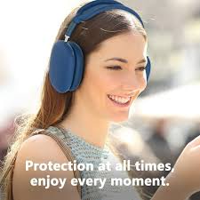 3-in-1 Silicone Case Cover for AirPods Max Headphones, Anti-Scratch Ear Pad  Case Cover/Ear Cups Cover/Headband Cover for AirPods Max(Blue)