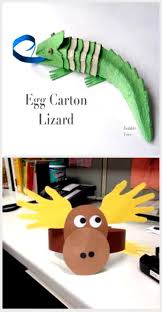 Bastelidee Und Upcycling Fur Kinder Gecko Chamaleon Aus Eierkarton In 2020 Eierkarton Basteln Osternest Basteln Eierkarton Herbstdeko Basteln Naturmaterialien