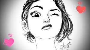 A Cute Girl Winking Easy Drawing Speedpaint Autodesk Sketchbook Android Anime Youtube Wink pencil drawing illustrations & vectors. a cute girl winking easy drawing speedpaint autodesk sketchbook android anime