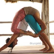 Down Dog Bow Couples Yoga Poses Yoga Challenge Poses Yoga Poses For Men