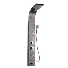 The cordoba shower panel is a wall mounted shower panel that comes in gold color cordoba shower panel with rain fall & body jet shower massage jet specifications : Wood Textures Stainless Steel Wall Panel Rainfall Bathroom Shower Column Panel System Buy Shower Panel Stainless Steel Shower Panel Shower Column System Product On Alibaba Com