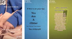 Tiktok Borrowing Videos Share Shoplifting Tips Stayhipp In 2020 Shoplifting Tips The Borrowers Tips