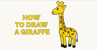 (6) draw hairs going down the giraffe's neck and hairs at. How To Draw A Giraffe Really Easy Drawing Tutorial