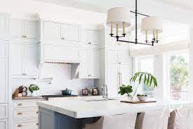 Check spelling or type a new query. Alyssa Rosenheck Billiard Light Over Gray Kitchen Island Cottage Kitchen