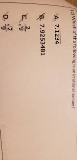 Solved: Select All The Statements That Are True. Π Is Irrational Because Π  Is A Repeating Decimal. [Math]