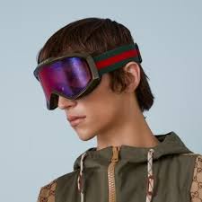 Gucci GG1210S 003 Green Burgundy GG Infrared Logo Ski Mask ZEISS Unisex