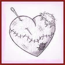 Resultado De Imagen Para Dibujo De Corazones Rotos Corazon Roto Dibujos Corazones Corazon Roto