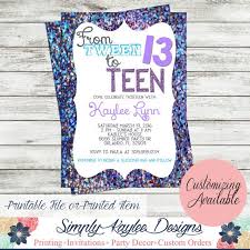 Black And White Free Teenager Printable Printable Birthday Invitations Pin On 13th Birthday Invitations