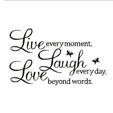 Us 397 49 Offverkäufe Förderung Sprüche Live Love Lachen Letters Transparente Wasserdichte Vinyl Wand Zitate Aufkleber Pvc Home Decor Wand