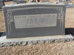 William Thomas Blanton Jr. (1907-1933)