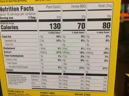 costco 1211230 buffalo wild wings wing sauce chart