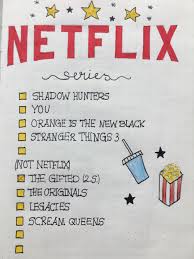 Netflix Page Bullet Journal Ideeen Netflix Bullet Journal