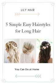 If you use any hot tools on straight long long straight haircuts are very easy to maintain. 5 Simple Easy Hairstyles For Long Hair You Can Do At Home