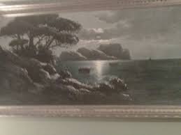 This is a batik landscape of moonlight over spring. Moonlight Over Capri By Casati Antique Appraisal Instappraisal