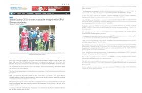 Latihan industri merupakan satu komponen utama dalam kurikulum pembelajaran di politeknik kementerian pengajian tinggi malaysia (kptm). Sime Darby Ceo Shares Valuable Insight With Upm Bintulu Students Pusat Hubungan Dan Jaringan Industri Cirnet