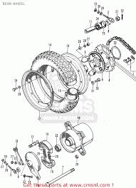 Honda St70 Dax Germany Rear Wheel Buy Rear Wheel Spares Online In 2020 Honda Dax Motorcycle Illustration
