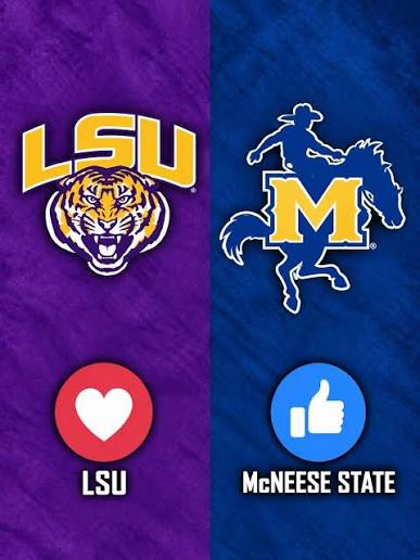 Lsu tigers vs mcneese cowboys game time moved