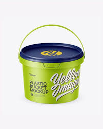 Matte Plastic Bucket Mockup High Angle Shot In Bucket Pail Mockups On Yellow Images Object Mockups Mockup Free Psd Mockup Psd Free Psd Mockups Templates